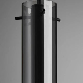 ZOWALA - Minimalist Bedroom Sleek Cylindrical Black Pendant Light Image - 7