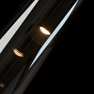 ZOWALA - Minimalist Bedroom Sleek Cylindrical Black Pendant Light Image - 8