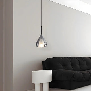 ZOWALA - Minimalist Teardrop Glass Black Small Table Pendant Light Image - 1