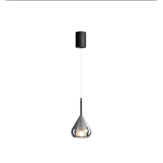 ZOWALA - Minimalist Teardrop Glass Black Small Table Pendant Light Image - 4