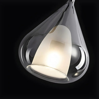 ZOWALA - Minimalist Teardrop Glass Black Small Table Pendant Light Image - 6