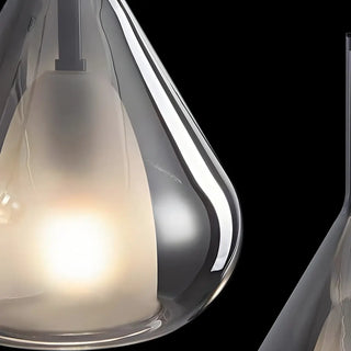 ZOWALA - Minimalist Teardrop Glass Black Small Table Pendant Light Image - 8