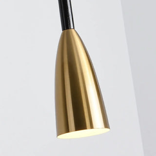 ZOWALA - Modern Minimalist Dining Room Brass Cone Pendant Light Image - 8
