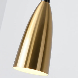 ZOWALA - Modern Minimalist Dining Room Brass Cone Pendant Light Image - 9