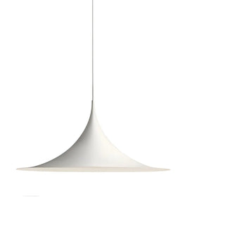 ZOWALA - Minimalist Round Iron Dining Room Black White Pendant Light Image - 6