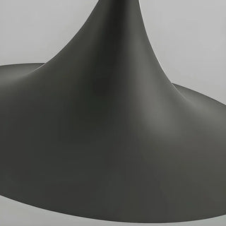 ZOWALA - Minimalist Round Iron Dining Room Black White Pendant Light Image - 8