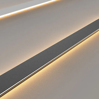 Modern Minimalist Black Rectangular Vanity Light  Zawala Image - 11