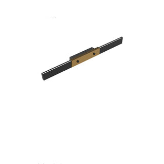 Modern Minimalist Black Rectangular Vanity Light  Zawala Image - 5