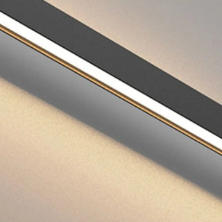 Modern Minimalist Black Rectangular Vanity Light  Zawala Image - 9