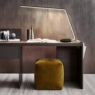 Minimalist Metal Black Adjustable LED Table Lamp Zawala Image - 5