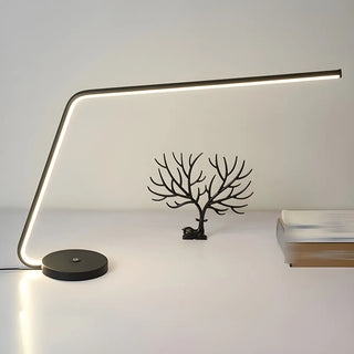 Minimalist Metal Black Adjustable LED Table Lamp Zawala Image - 9