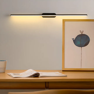 Sleek Minimalist Black Linear LED Vanity Light Zawala Image - 1