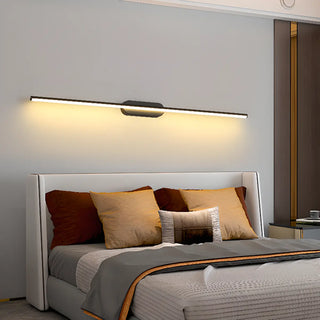 Sleek Minimalist Black Linear LED Vanity Light Zawala Image - 12