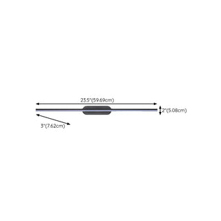 Sleek Minimalist Black Linear LED Vanity Light Zawala Image - 14