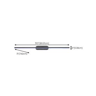 Sleek Minimalist Black Linear LED Vanity Light Zawala Image - 15