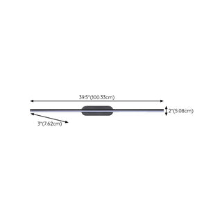 Sleek Minimalist Black Linear LED Vanity Light Zawala Image - 16