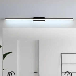 Sleek Minimalist Black Linear LED Vanity Light Zawala Image - 3