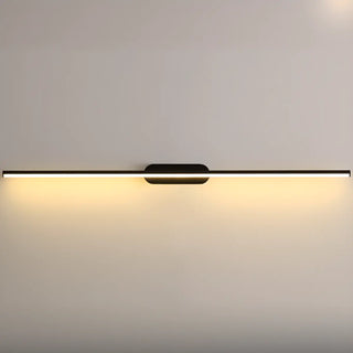 Sleek Minimalist Black Linear LED Vanity Light Zawala Image - 7