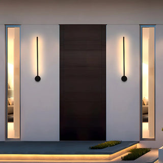 ZOWALA - Minimalist Black Long Linear Metal LED Wall Lights Image - 1