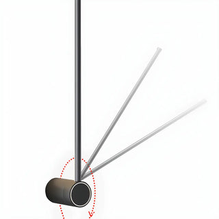 ZOWALA - Minimalist Black Long Linear Metal LED Wall Lights Image - 12