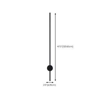 ZOWALA - Minimalist Black Long Linear Metal LED Wall Lights #size