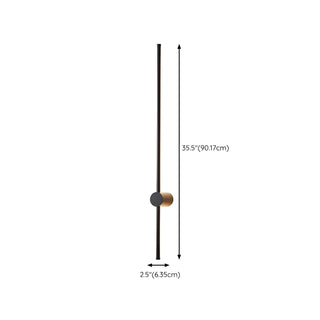 ZOWALA - Minimalist Black Long Linear Metal LED Wall Lights Image - 15