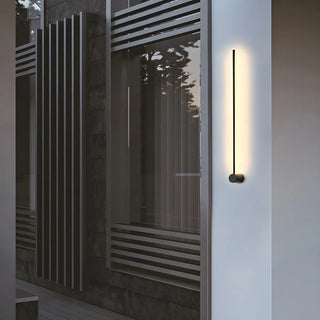 ZOWALA - Minimalist Black Long Linear Metal LED Wall Lights Image - 2