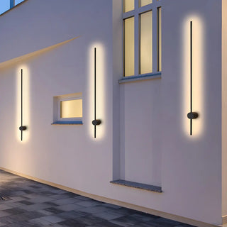 ZOWALA - Minimalist Black Long Linear Metal LED Wall Lights Image - 5