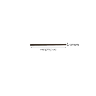 Minimalist Linear Long Outdoor LED Wall Light Black Image - 18