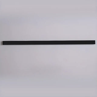 Minimalist Linear Long Outdoor LED Wall Light Black Image - 6