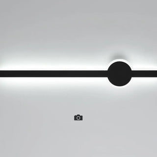 Modern Minimalist Black Linear LED Wall Sconce Zawala Image - 10