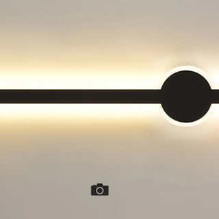 Modern Minimalist Black Linear LED Wall Sconce Zawala Image - 11