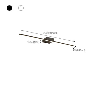 Minimalist White Linear LED Vanity Wall Light Zawala Image - 29