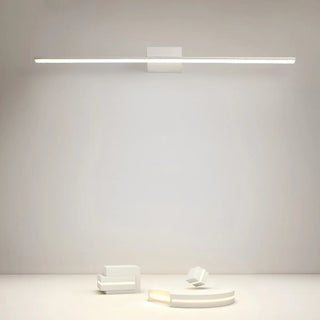 Minimalist White Linear LED Vanity Wall Light Zawala Image - 4