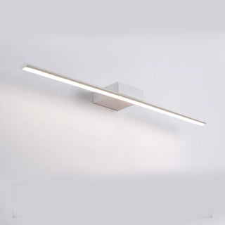 Minimalist White Linear LED Vanity Wall Light Zawala Image - 7