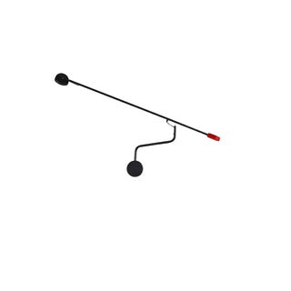 Minimalist Swing Arm Linear Living Room Black Wall Light Image - 3