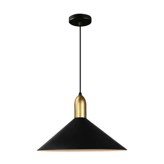 ZOWALA - Minimalist Cone Metal Dining Room Black Pendant Light Image - 11