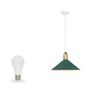 ZOWALA - Minimalist Cone Metal Dining Room Black Pendant Light Image - 4