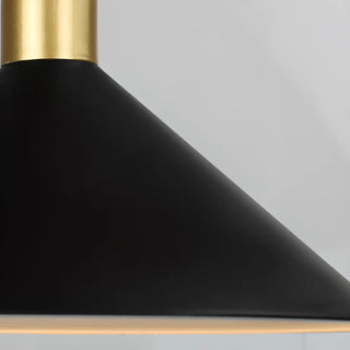 ZOWALA - Minimalist Cone Metal Dining Room Black Pendant Light Image - 6