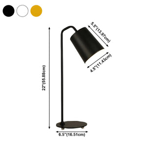 Kids Room Nordic Minimalist Black Metal Table Lamp Zawala #size
