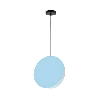 ZOWALA - Minimalist Modern Sleek Black Metal Disc Pendant Light Image - 13