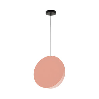 ZOWALA - Minimalist Modern Sleek Black Metal Disc Pendant Light Image - 15