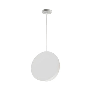 ZOWALA - Minimalist Modern Sleek Black Metal Disc Pendant Light Image - 18
