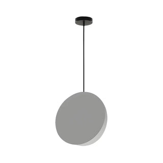 ZOWALA - Minimalist Modern Sleek Black Metal Disc Pendant Light Image - 21