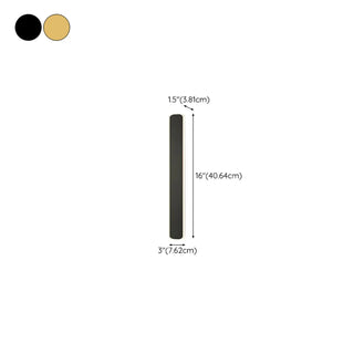 ZOWALA - Minimalist Recessed Gold LED Vanity Wall Light #size