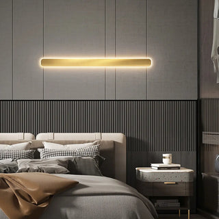 ZOWALA - Minimalist Recessed Gold LED Vanity Wall Light Image - 3