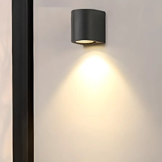 Minimalist Black Outdoor Up Down Wall Sconce Light Zawala Image - 3