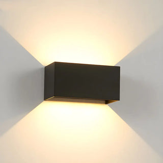 ZOWALA - Minimalist 4-Light Rectangular LED Wall Light Black Image - 4