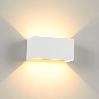 ZOWALA - Minimalist 4-Light Rectangular LED Wall Light Black Image - 8