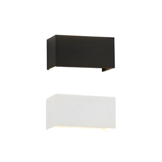 ZOWALA - Minimalist 4-Light Rectangular LED Wall Light Black Image - 9